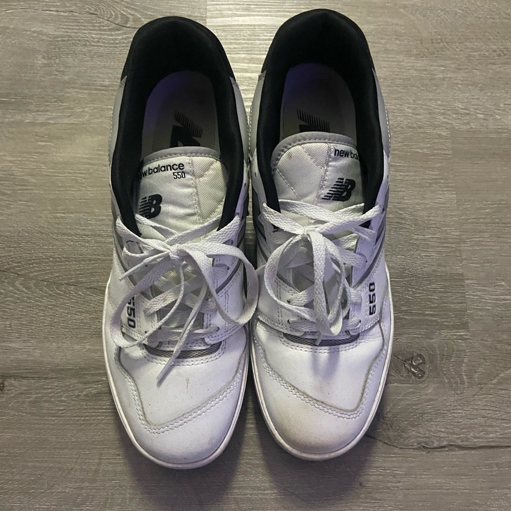 New balance 550s cream black